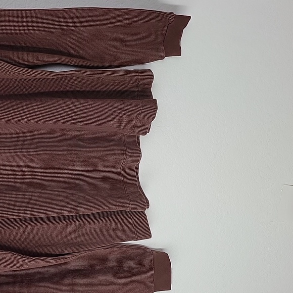 Collusion unisex long sleeve t-shirt in brow acid wash waffle fabric size Xlarge - Picture 5 of 10